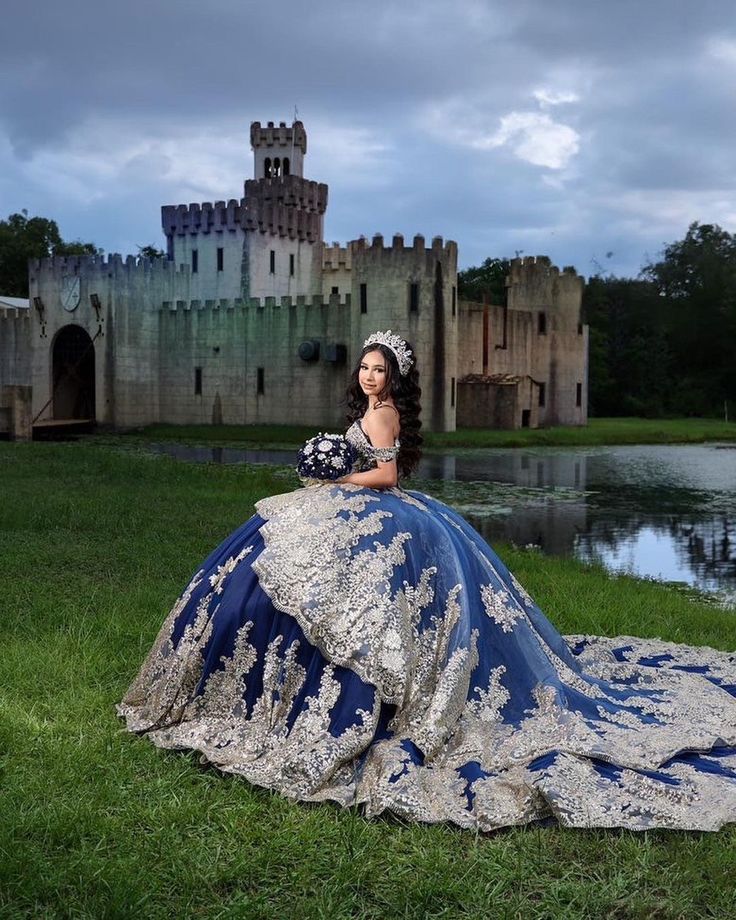 blue quinceanera dresses